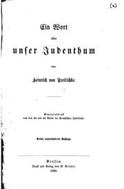 Tapa de Ein Wort über unser Judenthum