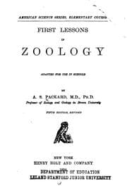 Tapa de First Lessons in Zoology: Adapted for Use in Schools