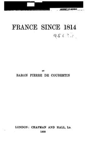 Tapa de France since 1814