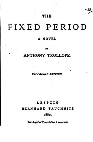 Tapa de The Fixed Period: A Novel
