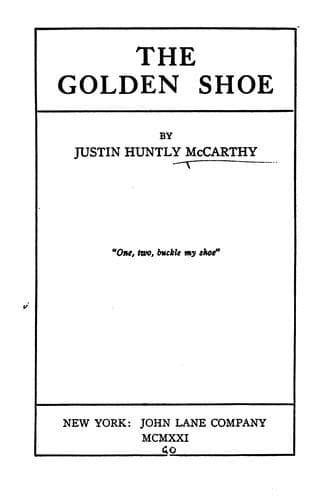 Tapa de The Golden Shoe