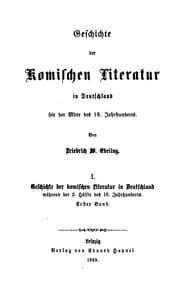 Tapa de Geschichte der komischen Literatur in Deutschland seit der Mitte des 18. Jahrhunderts