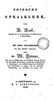 Tapa de Friesche spraakleer, met enige veranderingen vertaald door M. Hettema