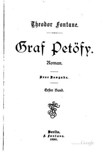 Tapa de Graf Petöfy: Roman