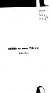 Tapa de Geschichte der Neuern Litteratur