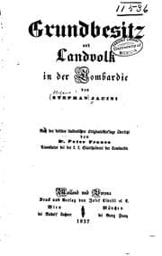 Tapa de Grundbesitz und Landvolk in der Lombardie