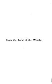 Tapa de From the Land of the Wombat