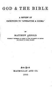 Tapa de God & the Bible: A Review of the Objections to 'Literature & Dogma'