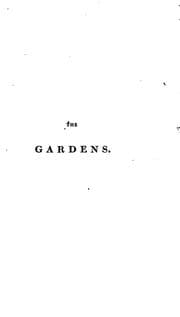 Tapa de The gardens, a poem, tr. [by M.H. Montolieu]