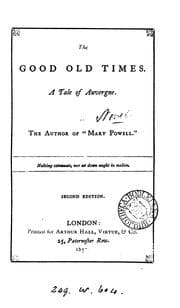 Tapa de The good old times, by the author of 'Mary Powell'