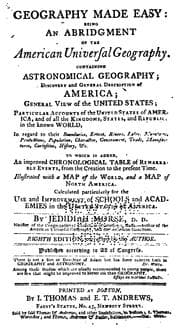 Tapa de Geography Made Easy: Being an Abridgment of the American Universal Geography : Containing ..