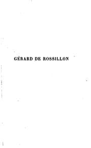 Tapa de Gérard de Rossillon: chanson de geste ancienne