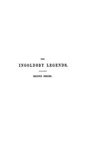 Tapa de The Ingoldsby legends; or, Mirth and marvels, by Thomas Ingoldsby