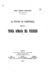 Tapa de Il punto di partenza nella teoria romana del possesso