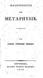 Tapa de Hauptpuncte der Metaphysik