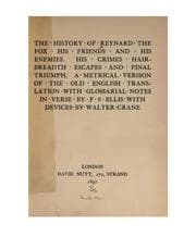 Tapa de The History of Reynard the Fox