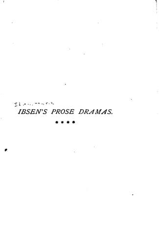 Tapa de Ibsen's Prose Dramas