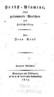 Tapa de Herbst-blumine: Oder gesammelte Werkchen aus Zeitschriften