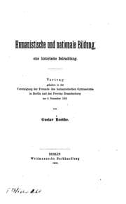 Tapa de Humanistische und nationale Bildung, eine historische Betrachtung..