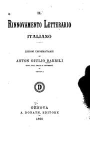 Tapa de Il rinnovamento letterario italiano: lezioni universitarie