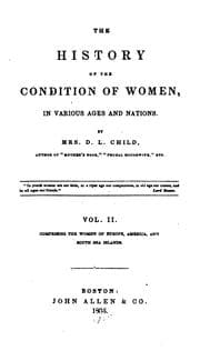 Tapa de Brief history of the condition of women in various ages and nations