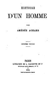 Tapa de Histoire d'un homme