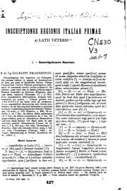 Tapa de Inscriptiones italiae continens