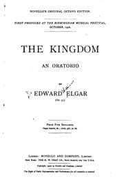 Tapa de The Kingdom: An Oratorio. Op.51