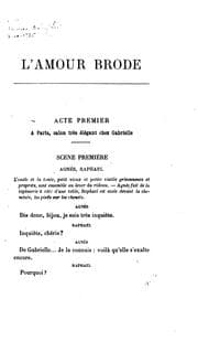 Tapa de L'amour brode: pièce en trois actes