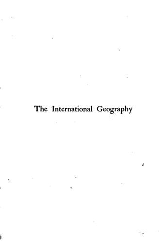 Tapa de The International Geography