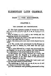 Tapa de Introductory grammar of the Latin language