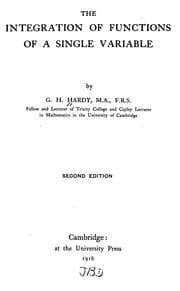 Tapa de The integration of functions of a single variable