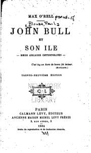 Tapa de John Bull et son île: moeurs anglaises contemporaines