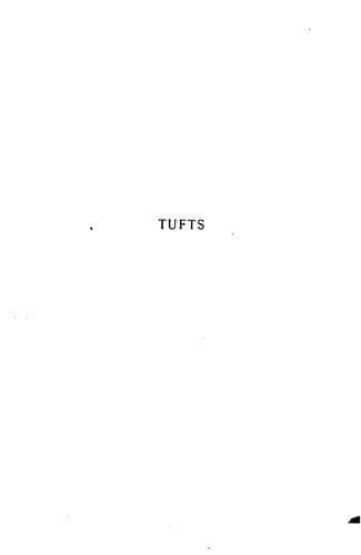 Tapa de James Tufts: A Memorial