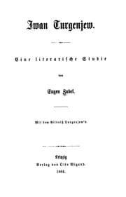 Tapa de Iwan Turgenjew: Eine literarische Studie