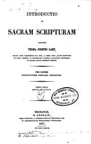 Tapa de Introductio in Sacram Scripturam