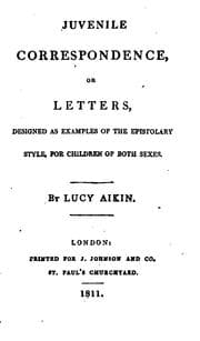 Tapa de Juvenile correspondence, or, Letters designed as examples of the epistolary style