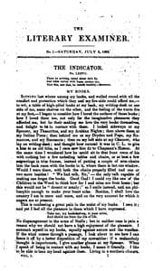 Tapa de The Literary Examiner: Consisting of the Indicator, a Review of Books, and ..