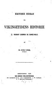 Tapa de Kritiske bidrag til vikingetidens historie