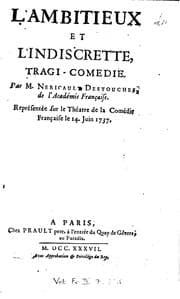 Tapa de L'ambitieux, et l'indiscrette,: tragi-comédie
