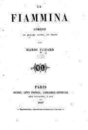 Tapa de La flammina: comédie en quatre actes, en prose
