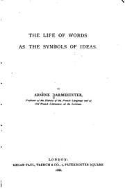 Tapa de The Life of Words as the Symbols of Ideas