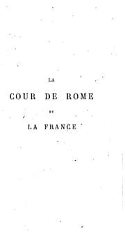 Tapa de La cour de Rome et la France