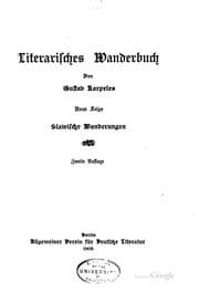 Tapa de Literarisches Wanderbuch: Neue Folge: slawische Wanderungen