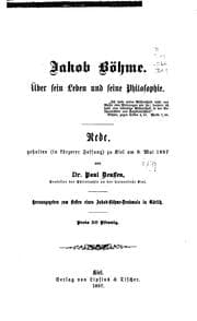 Tapa de Jakob Böhme: Über sein Leben und seine Philosophie..