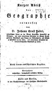 Tapa de Kurzer Abriss der Geographie entworfen