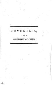Tapa de Juvenilia: Or, A Collection of Poems. Written Between the Ages of Twelve & Sixteen