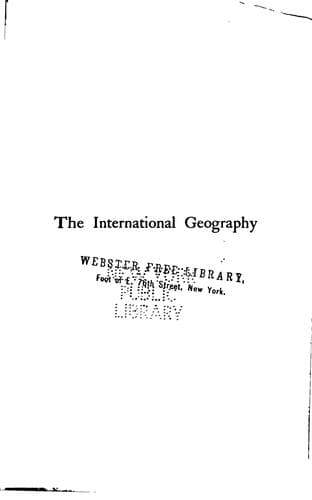 Tapa de The International Geography