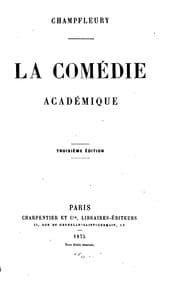 Tapa de La comédie académique