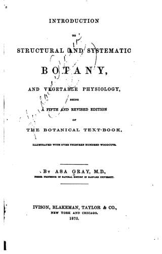 Tapa de Introduction to structural and systematic botany and vegetable physiology